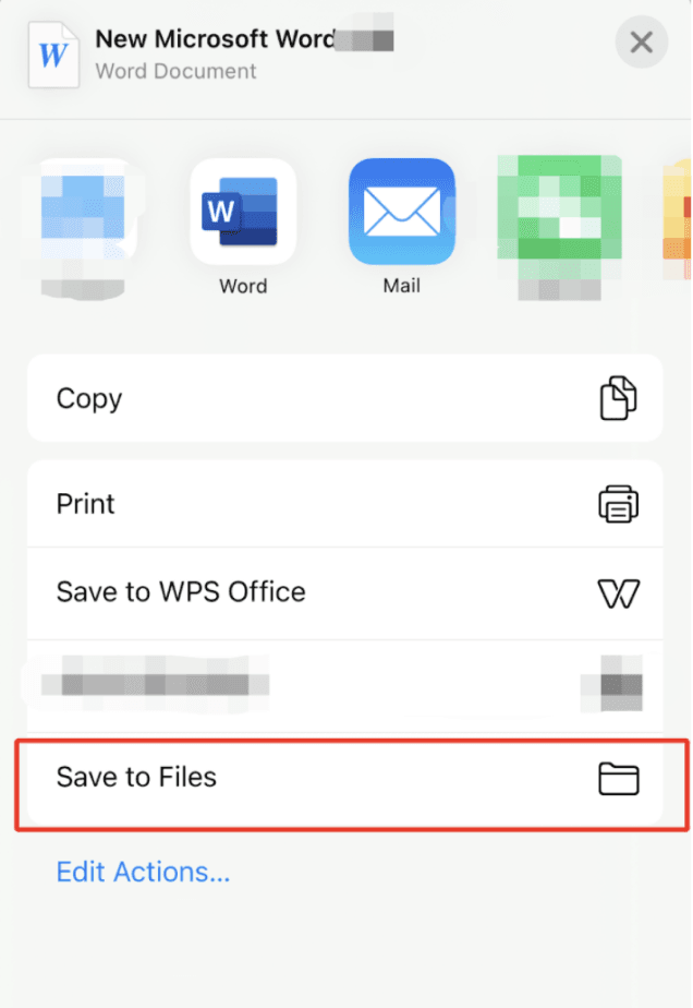 Save to Files