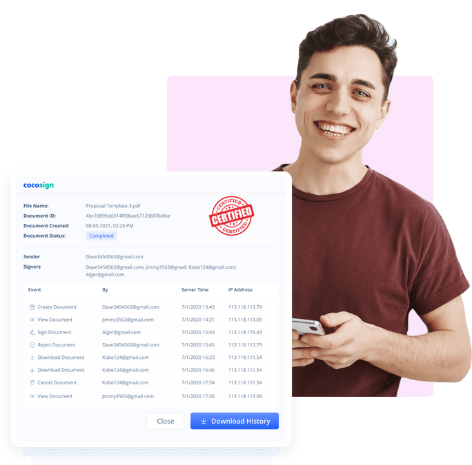 SECURE ELECTRONIC SIGNATURE SECTION visual data 5