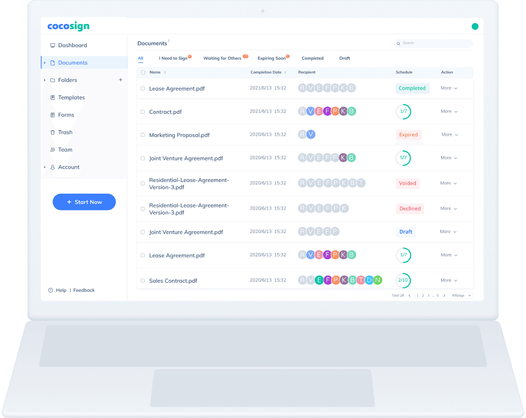 Get started with CocoSign now!