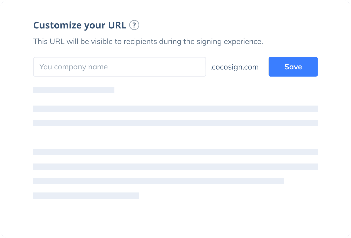Customize your URL