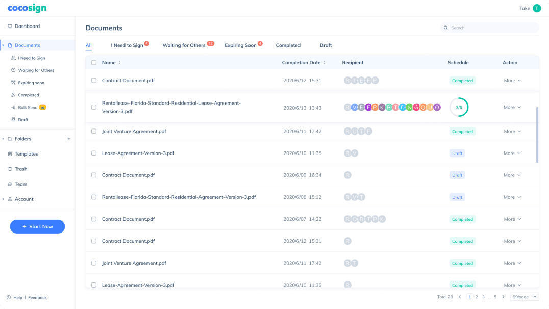 CocoSign documents