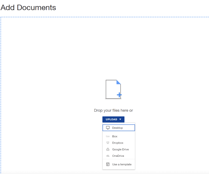 DocuSign add documents